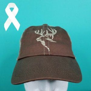 Primos NWOT Deer Mesh SnapBack Trucker Hat Cap With Mesh Back Brown & Tan